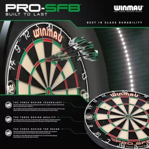 Black Friday dartboard deal by Winmau. Perfect dartboard for all locations and ideal as a first dartboard.
