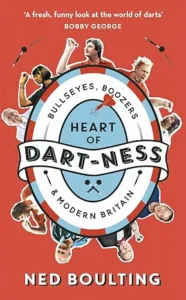 Book cover featuring legends of darts