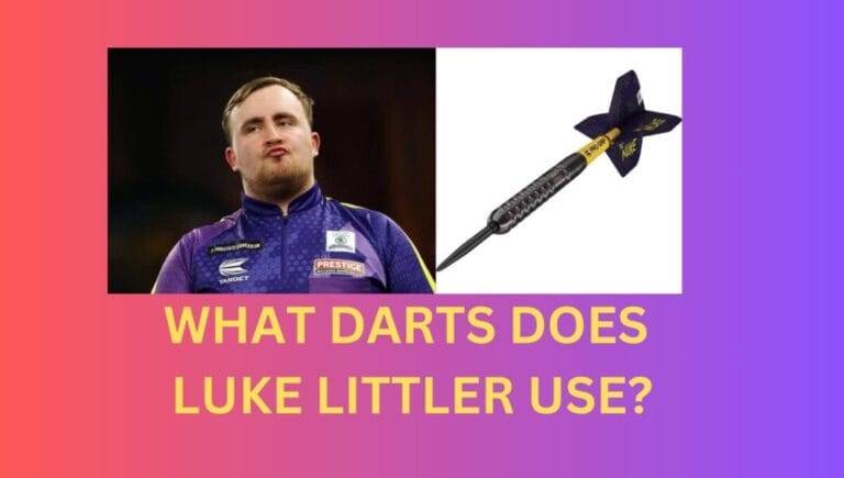 Luke Littler and his match darts. Artuicle asking what darts does Luke Littler use incorporating his colour scheme