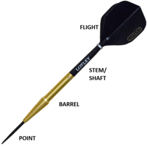 Breakdown of a dart setup illustrated
