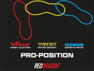 Darts mat from Red Dragon showing pro player feet positioning at the oche