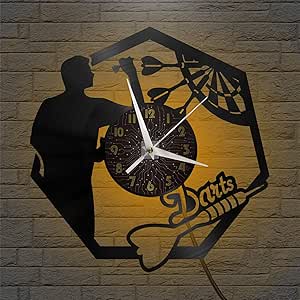 Wall clock darts game