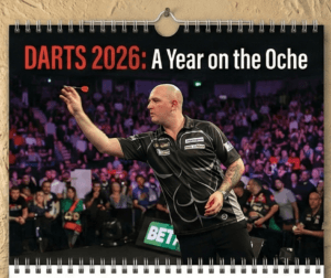 Dart player with darts schedule to navigate