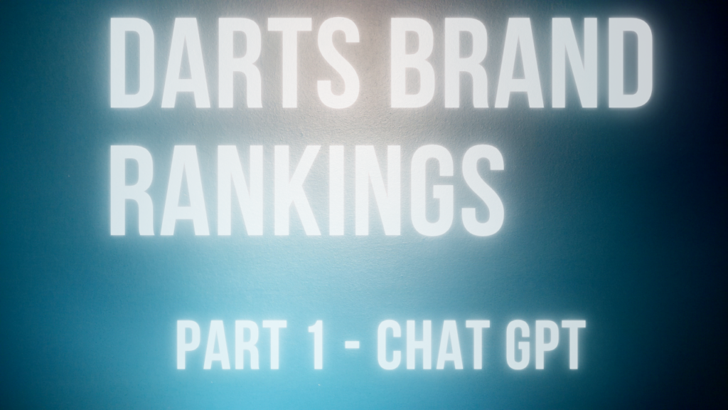 darts brand rankings 1