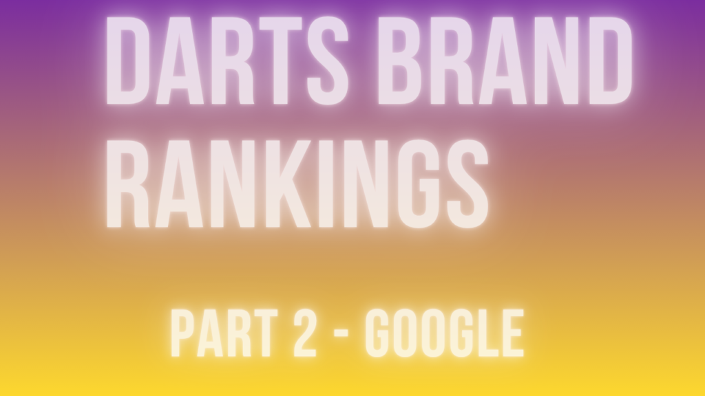 darts brand rankings 2